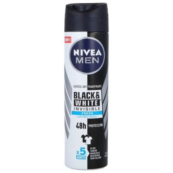 Aerosol antitranspirante men desodorante black&white nivea 150ml