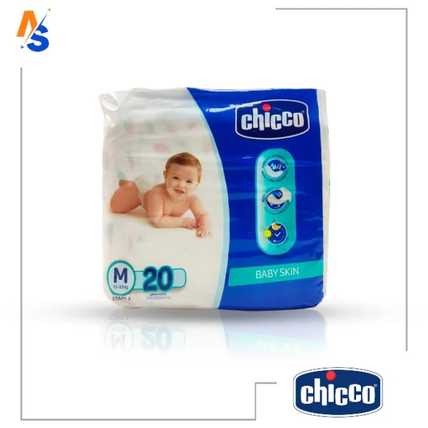 Pañales chicco talla M 20und