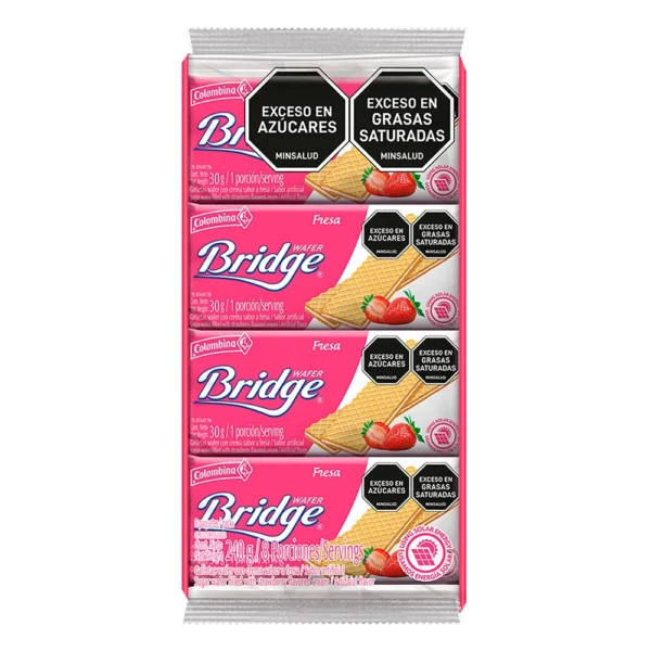Galleta Bridge waffer fresa 240gr