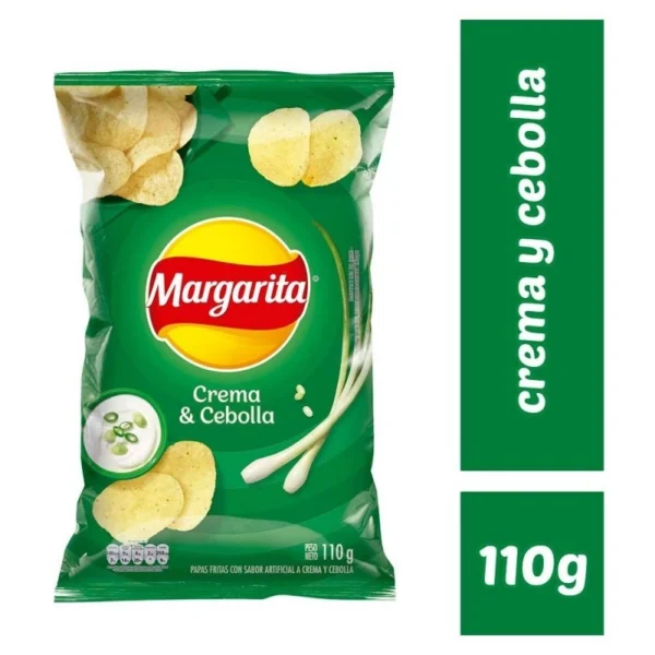 Papas crema y cebolla margarita 110g