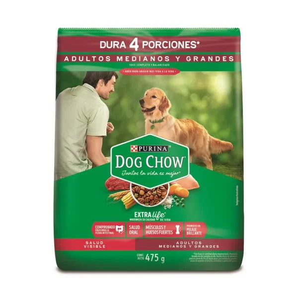 Purina dogchow adultos med. grand. Pollo carne 475gr