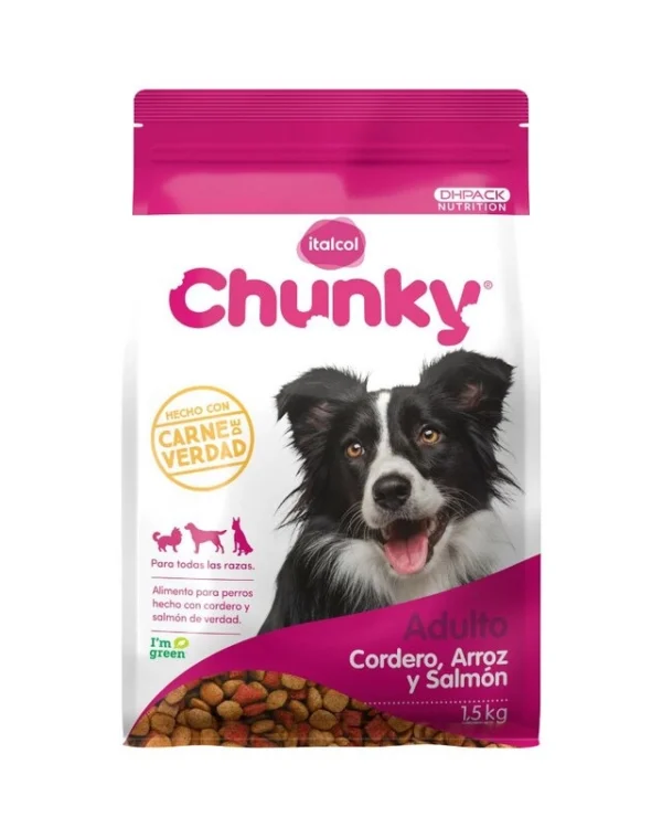 Chunky adulto cordero arroz salmon 1,5kg