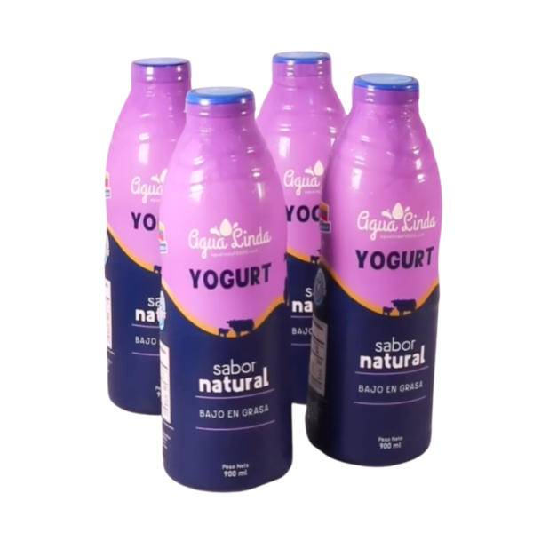 Yogurt sabor natural agua linda 900ml