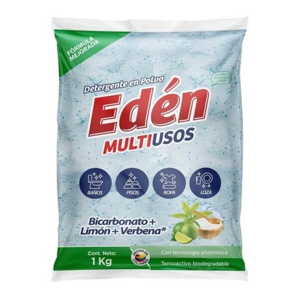 Detergente en polvo multiusos edén 1kg