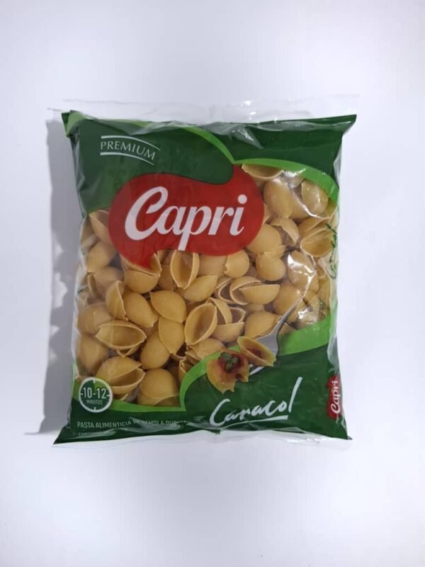 Pasta caracol 500gr premium capri