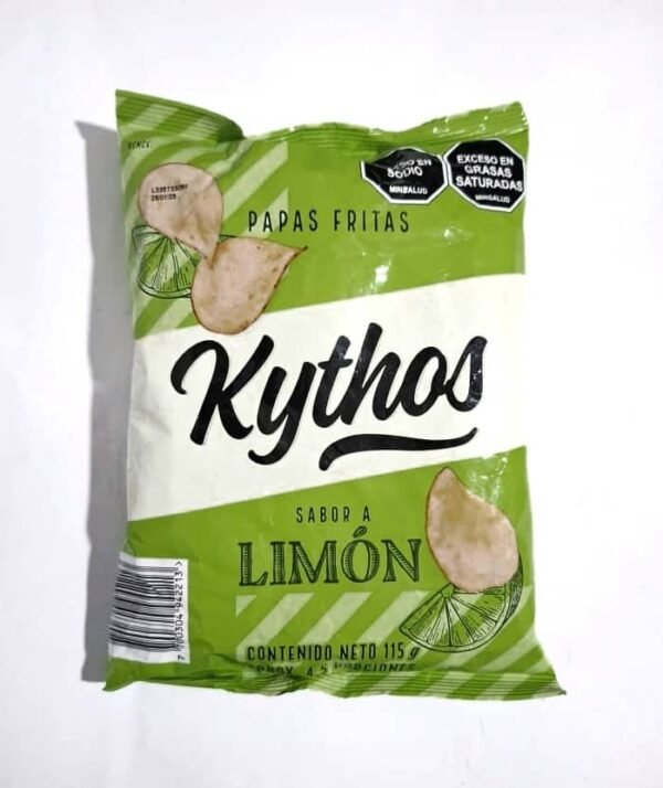 Papas fritas sabor limón kythos 115g