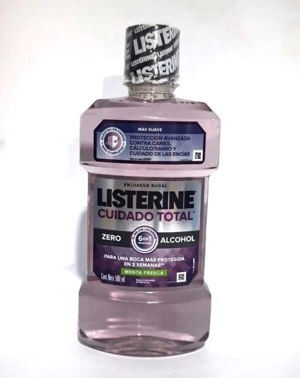 Enjuague bucal listerine cuidado total rosado 500ml