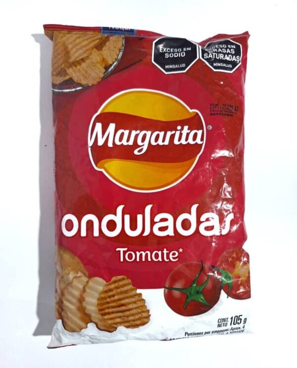 Papas onduladas tomate margarita 105g