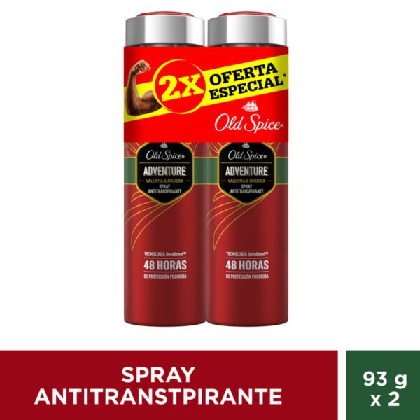 Old spice adventure valentía & madera spray 93g