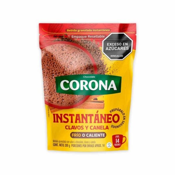 Chocolate instantáneo corona