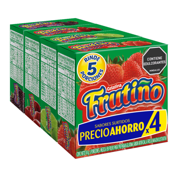 Gelatina frutiño 4und surtida